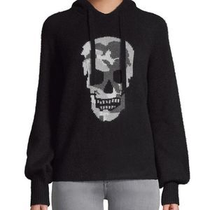 360 Skull Cashmere Camo Skull Cashmere Hoodie in Black - Size Small